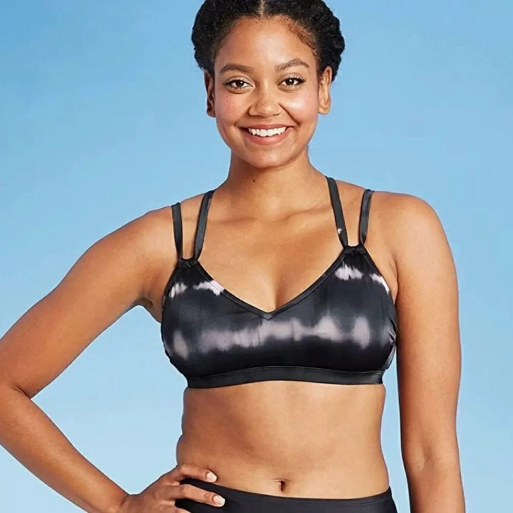 All in Motion Women's Strappy Bralette Bikini Top Women’s Small
